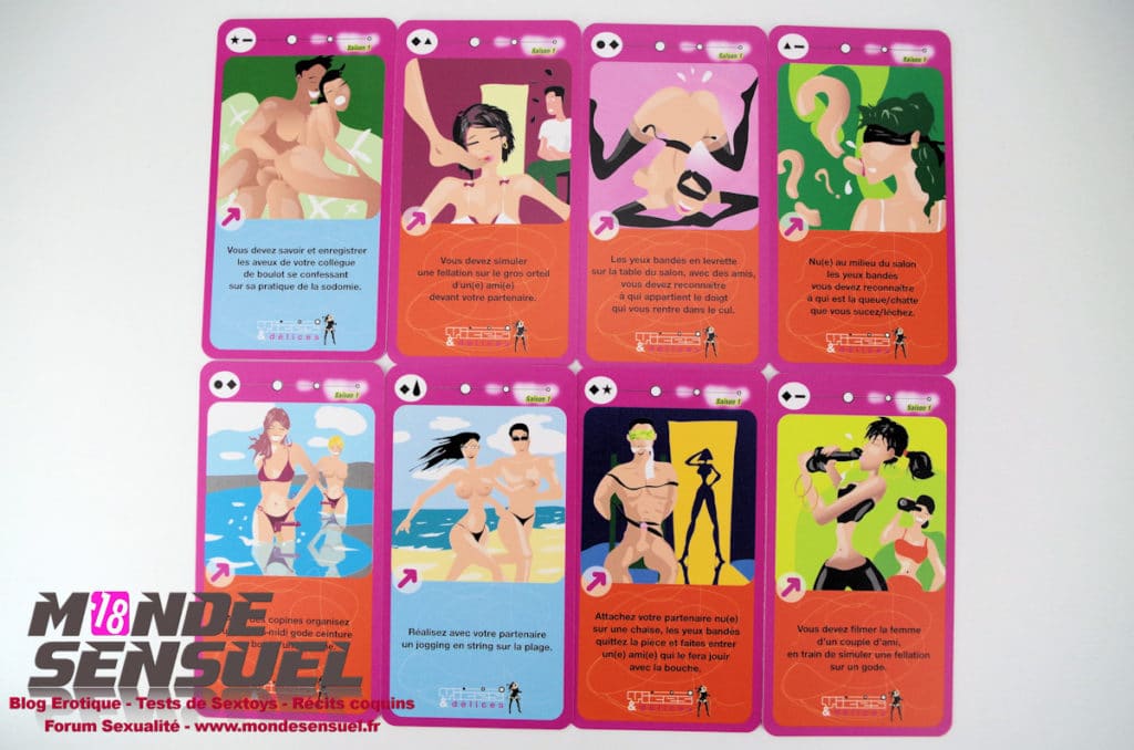 Exemple de cartes vices et délices