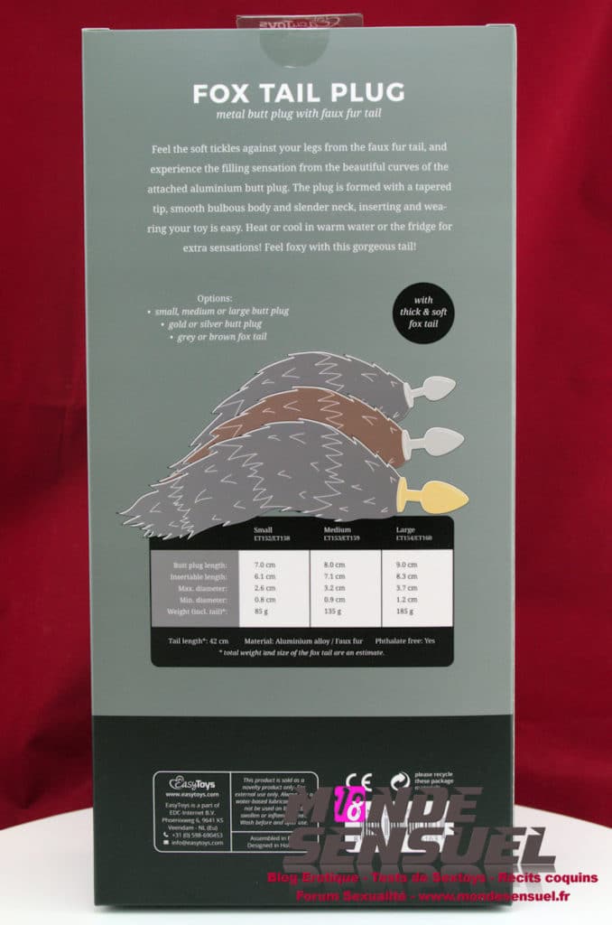 plug anale queue de renard explications