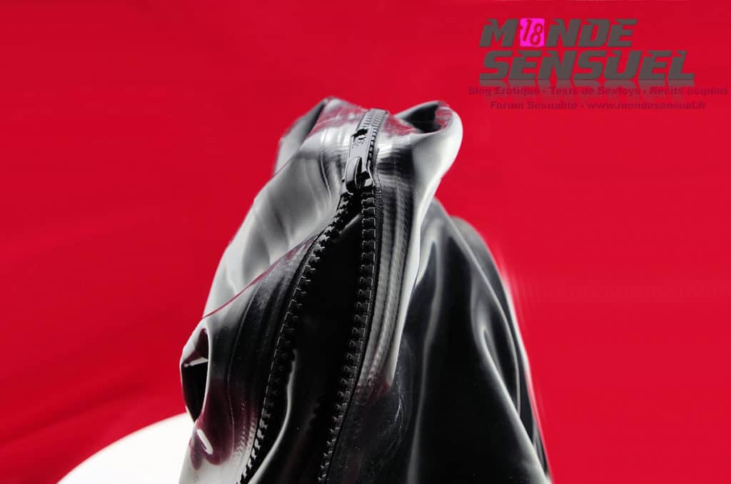 masque a gaz latex fermeture éclaire