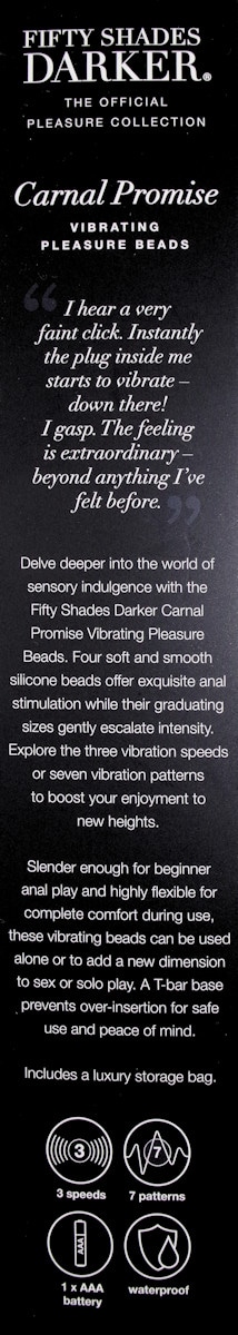 Vibromasseur Anal Carnal Promise