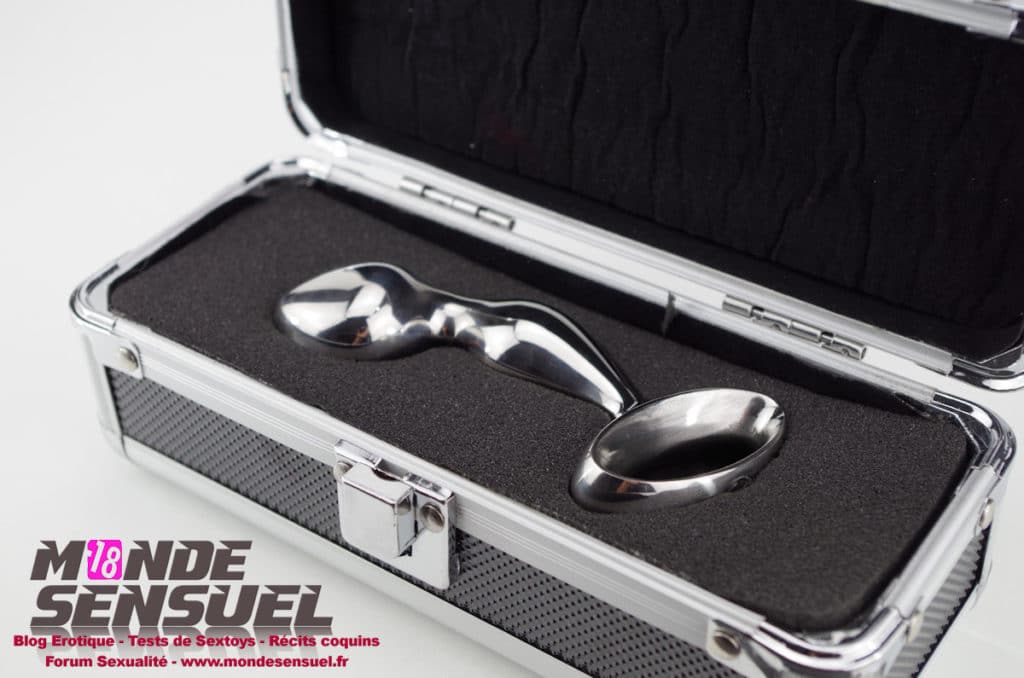 dildo anal metal boite