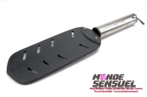 paddle en cuir large et manche inox meo