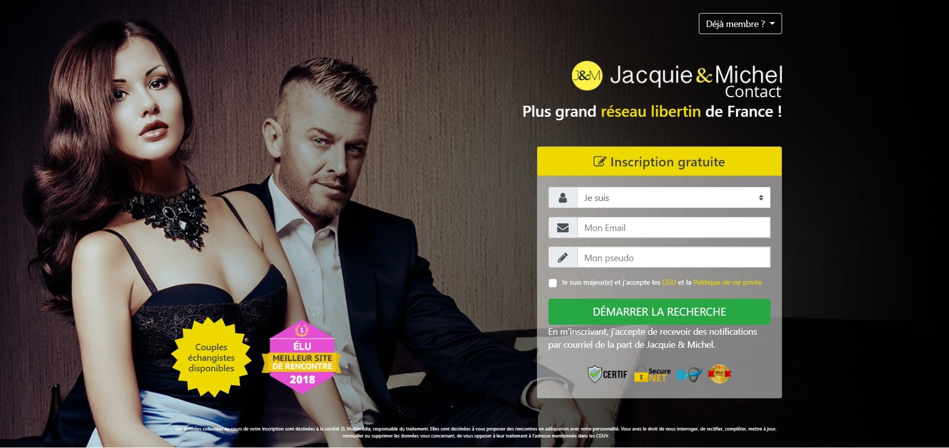 JM Contact imprime écran