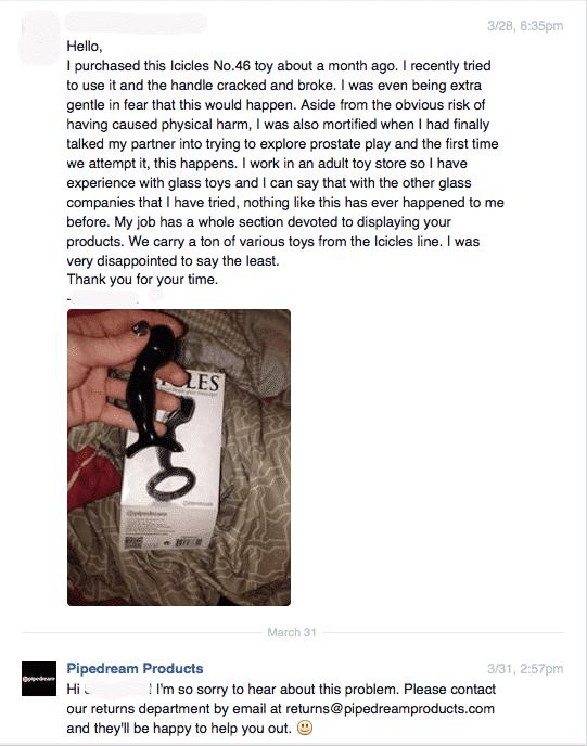 plug en verre cassé